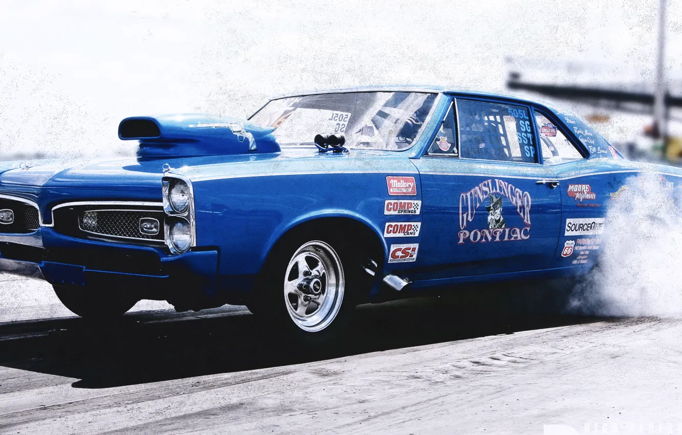 Photo wallpaper race, drag, drag, racing, Pontiac, pontiac gto 67