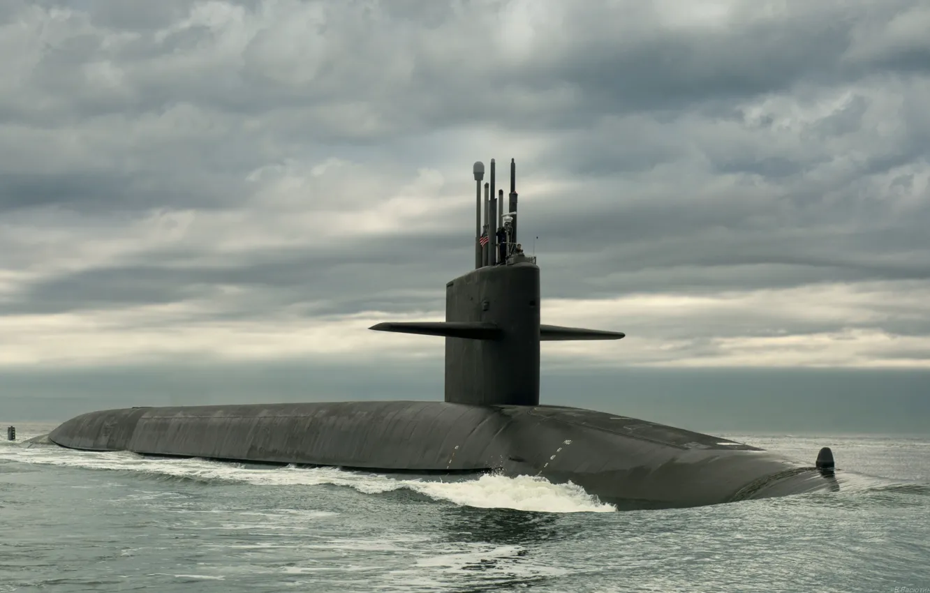 Photo wallpaper boat, underwater, atomic, USS Wyoming