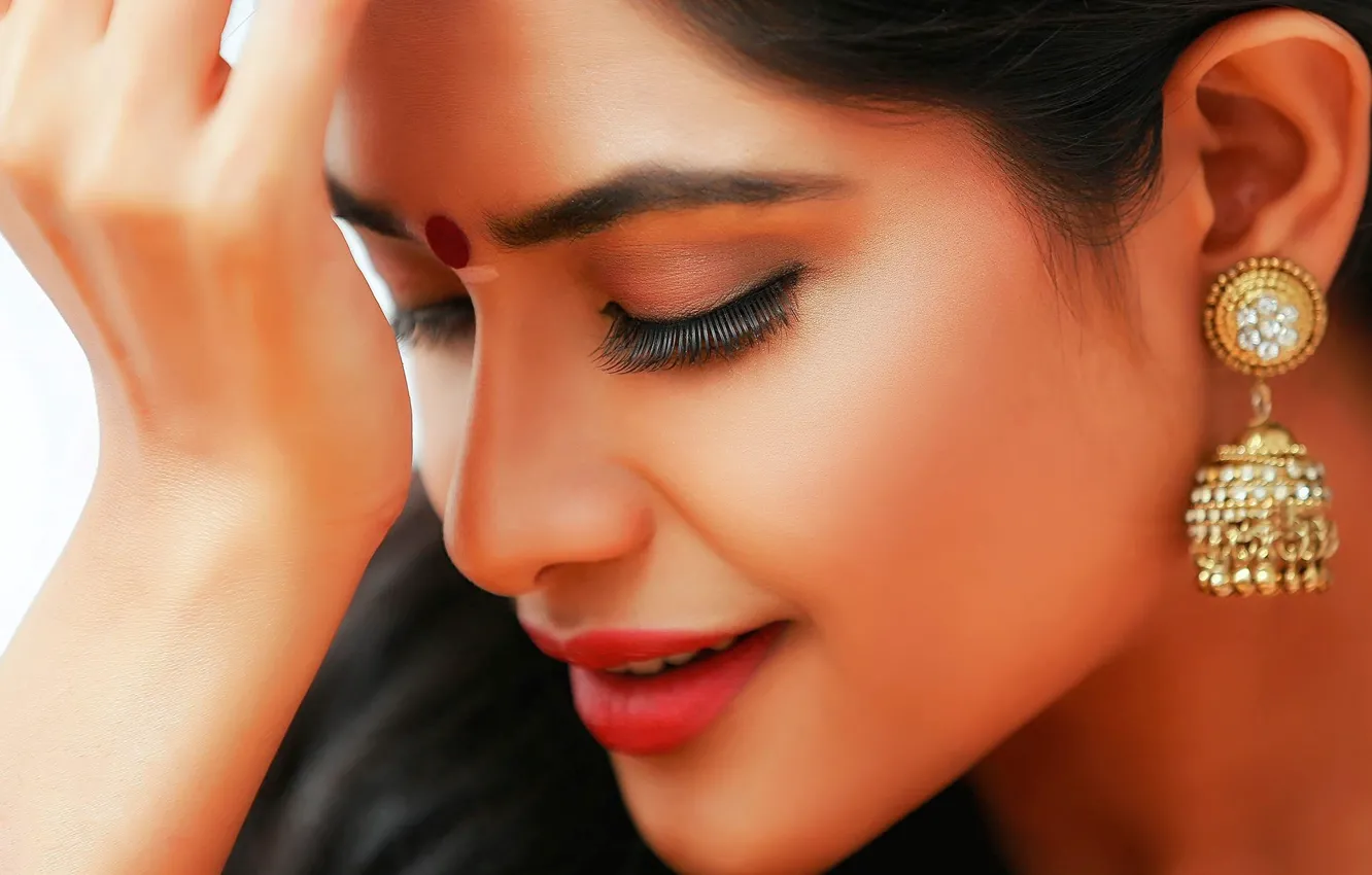 Photo wallpaper girl, actress, beauty, girl, eyes, smile, beautiful, model