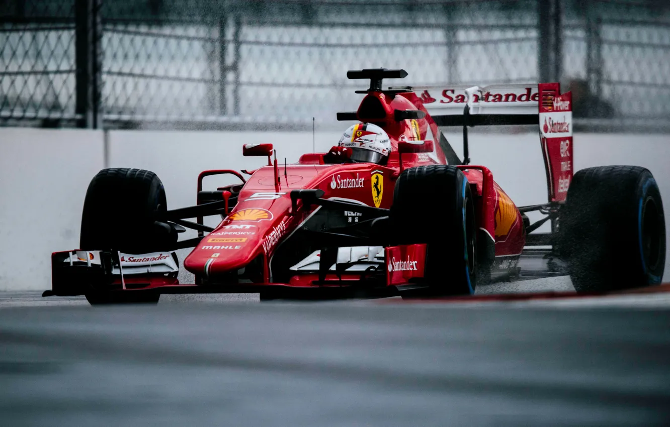Photo wallpaper Ferrari, the car, Formula 1, Sebastian Vettel, 2015, SF15-T