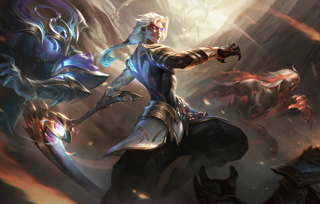 Photo wallpaper the game, characters, nightbringer, League of Legends, LoL, League Of Legends, Riot Games, Dawn bringer