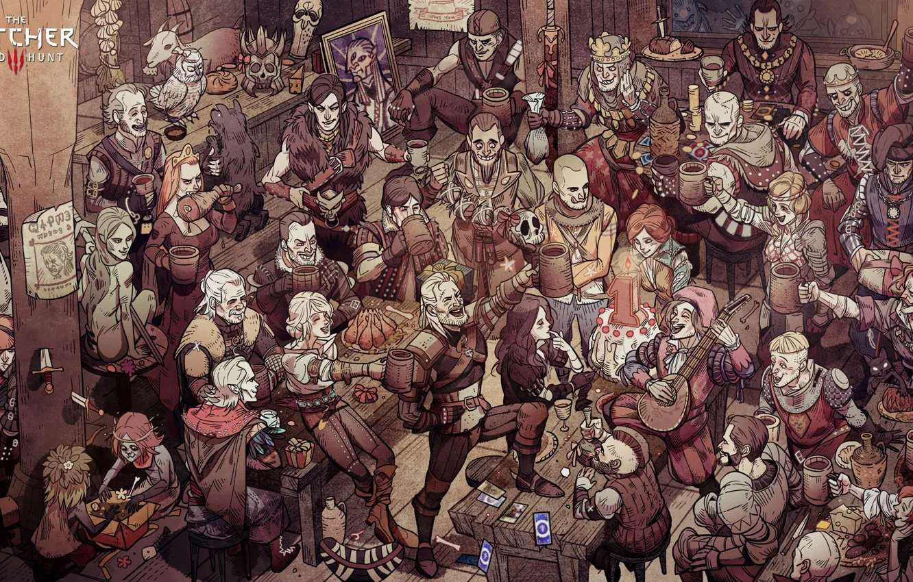 Photo wallpaper people, Geralt, The Witcher 3, The Witcher 3, Wild Hunt