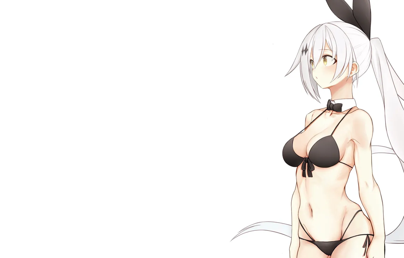 Photo wallpaper girl, sexy, cleavage, long hair, boobs, anime, beautiful, pretty