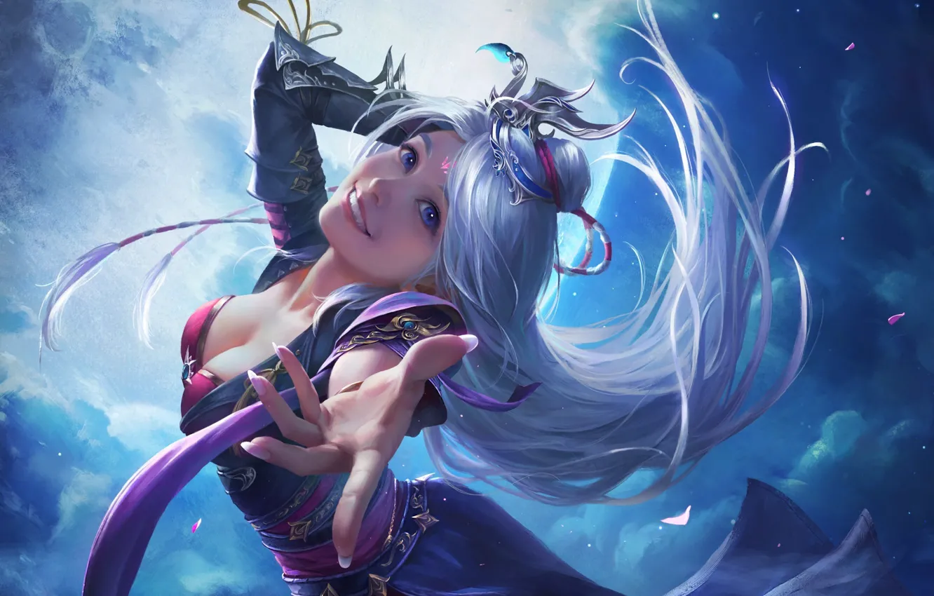 Photo wallpaper girl, art, XiaoGuang Sun