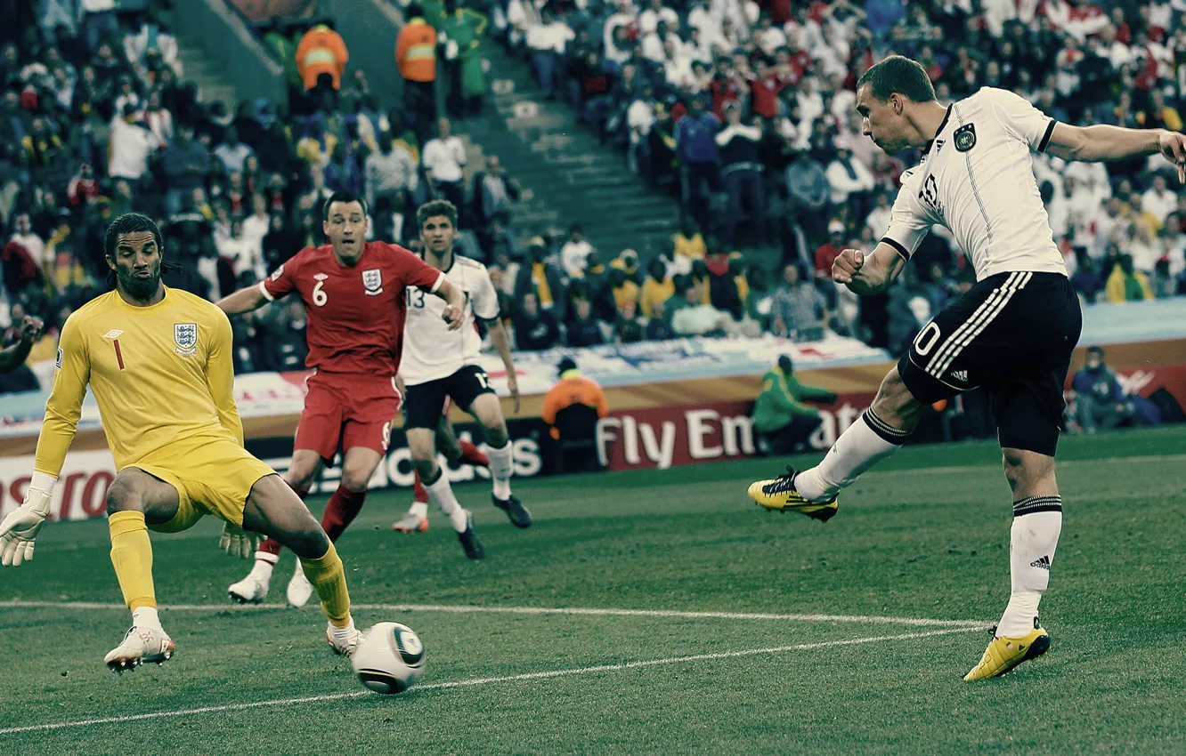 Photo wallpaper England, Germany, Germany, South Africa, England, South Africa, Lukas Podolski, Müller