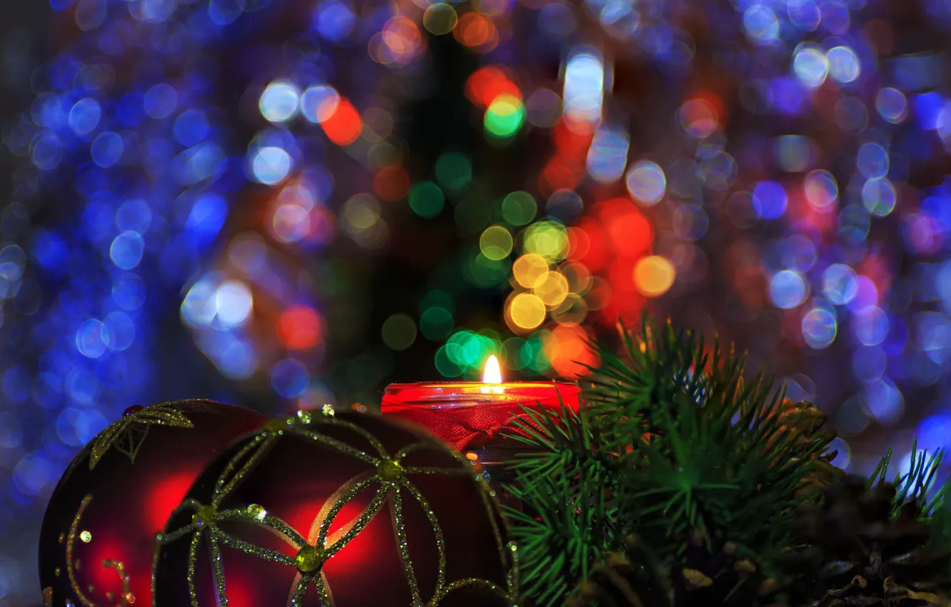 Photo wallpaper background, holiday, toy, tree, new year, pair