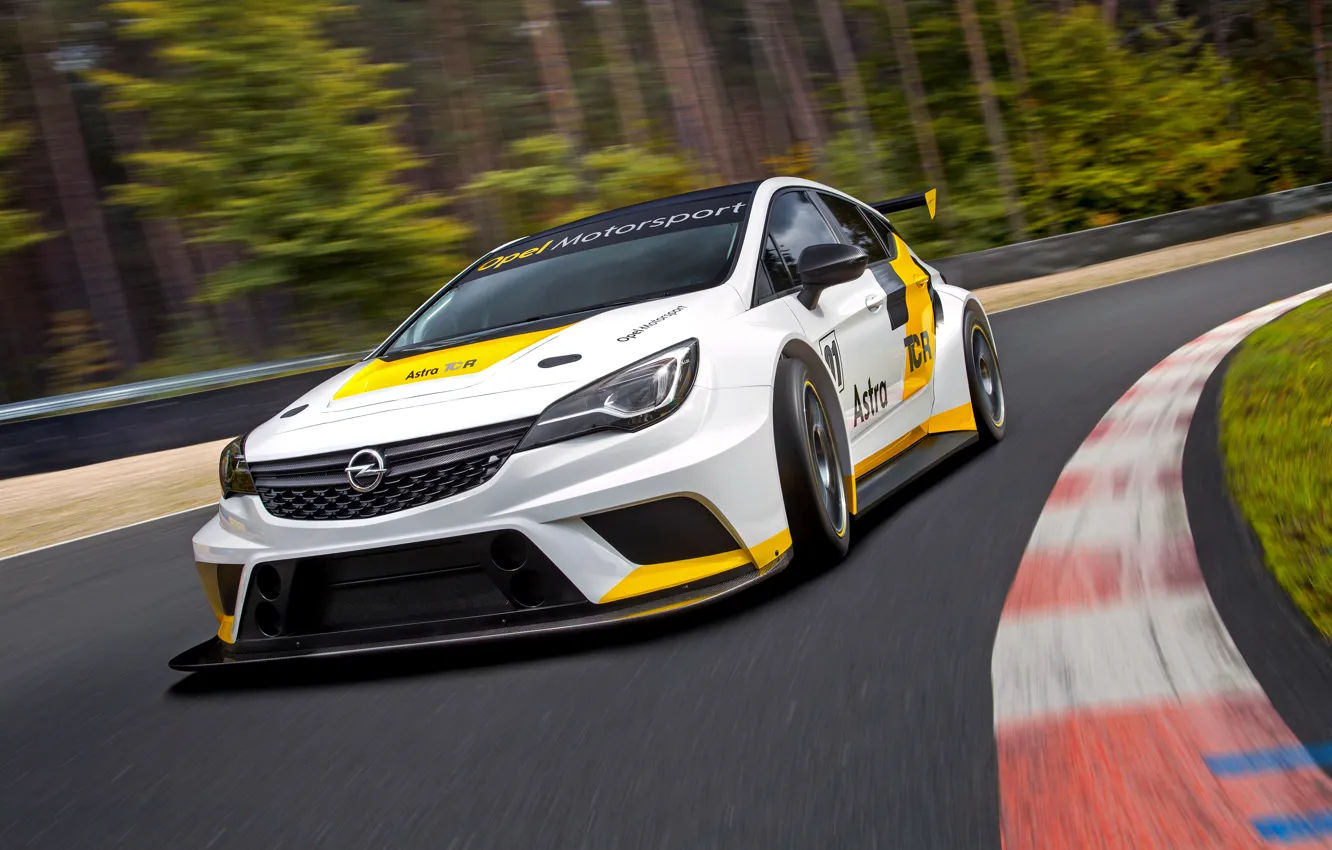 Photo wallpaper Opel, Opel, Astra, asters, TCR International Series