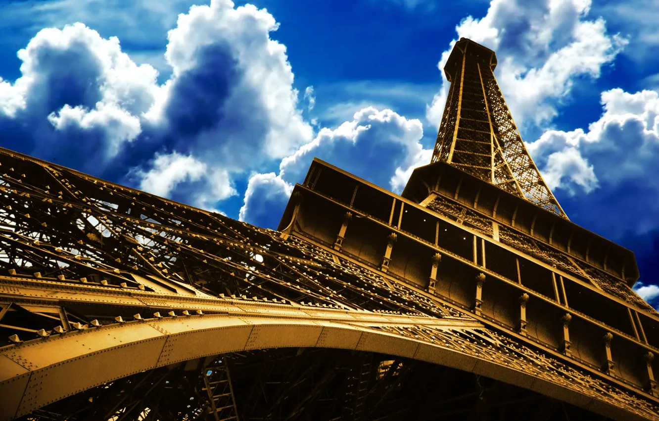 Photo wallpaper the sky, France, Paris, tower