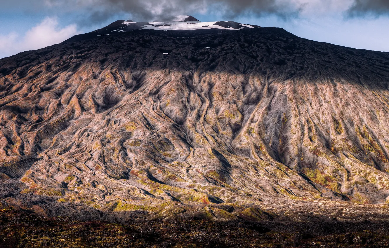 Photo wallpaper landscape, nature, Snæfellsjökull Volcano