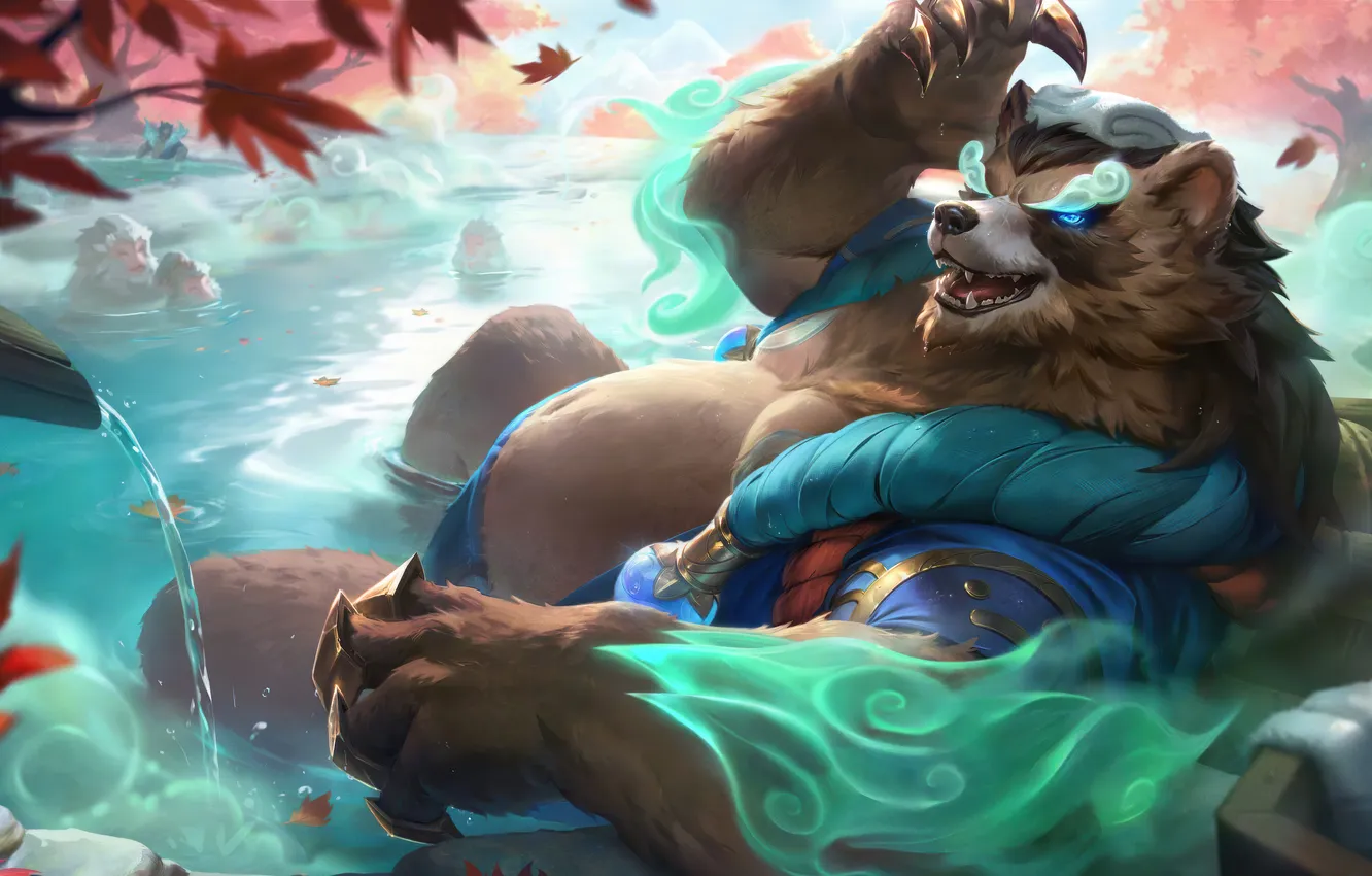 Photo wallpaper bear, claws, game, characters, belly, League of Legends, lol, LoL