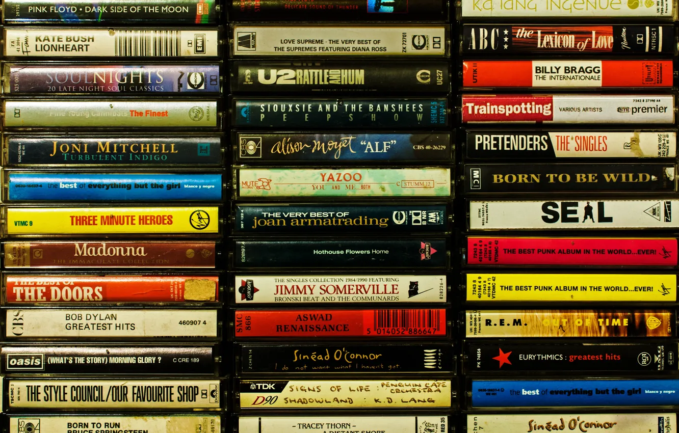 Photo wallpaper music, background, cassette