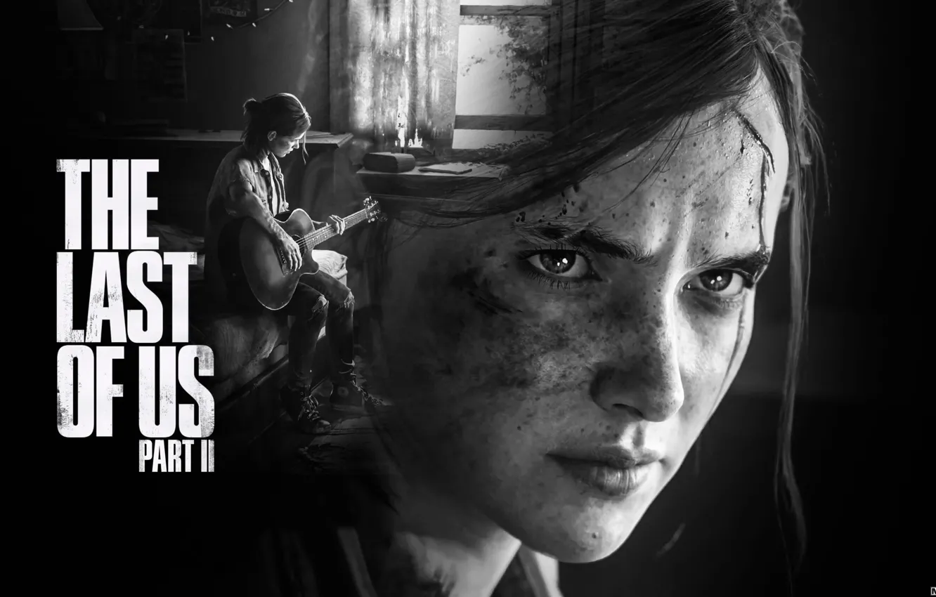 Photo wallpaper girl, guitar, game, face, Naughty Dog, by eversontomiello, The Last of US Part II, The …