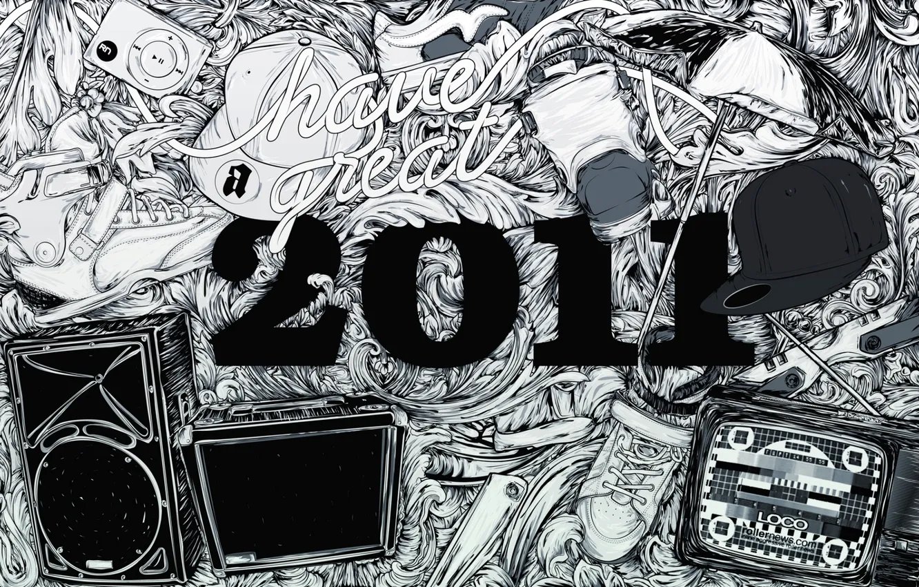 Photo wallpaper TV, videos, cap, year, 2011, USD, Place