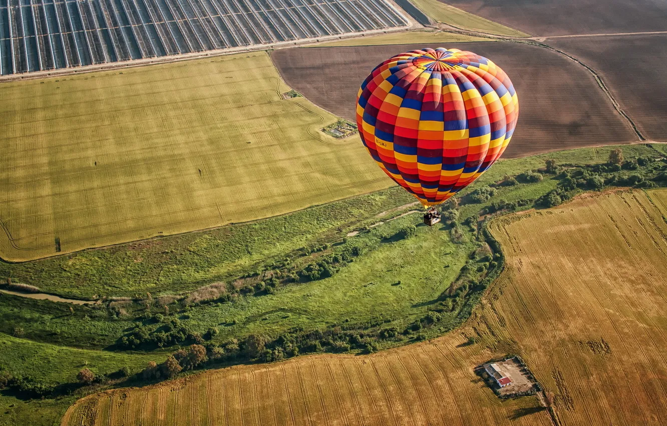 Photo wallpaper landscape, balls, sport
