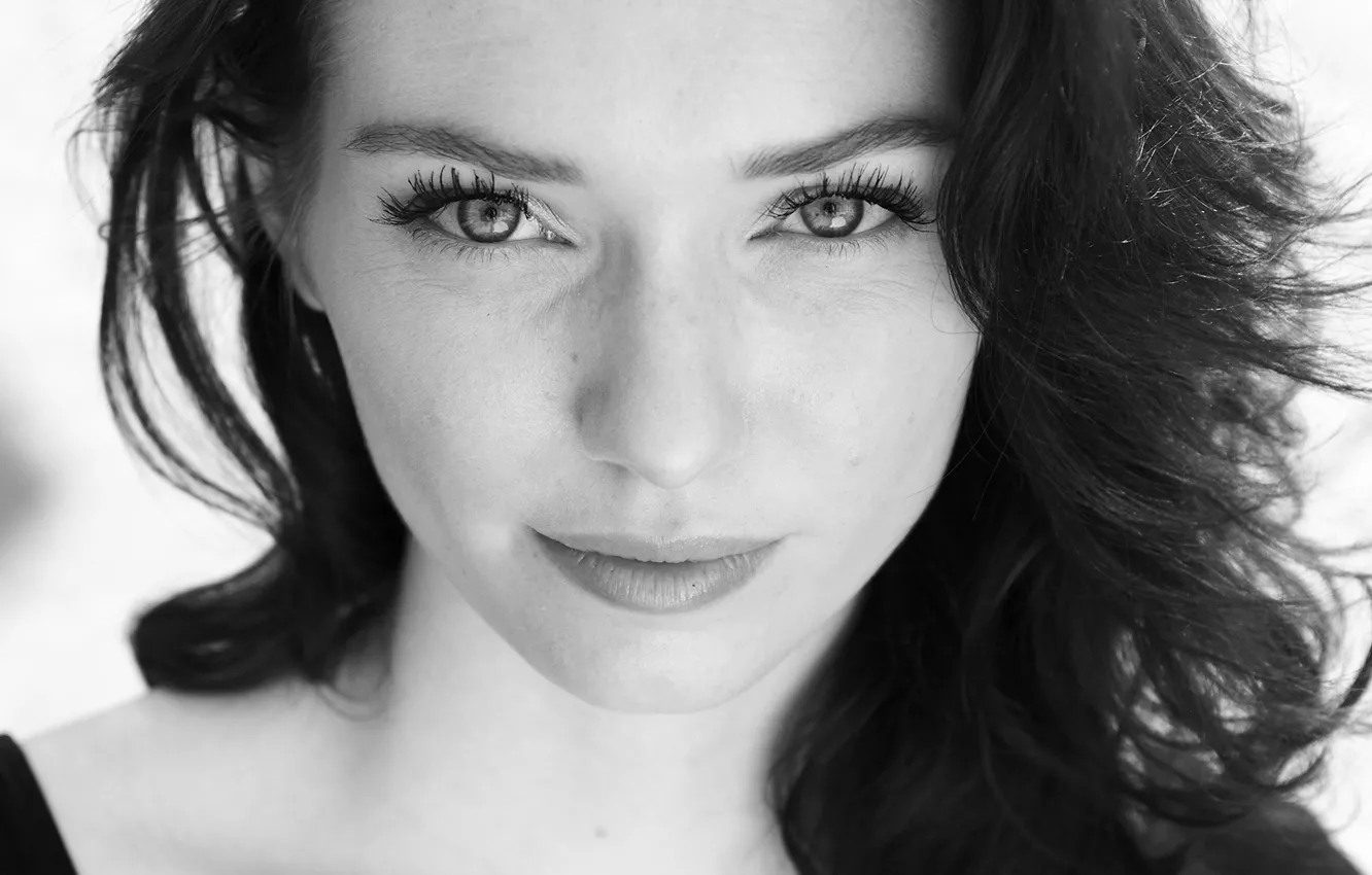 Photo wallpaper look, girl, face, photo, Eleanor Tomlinson