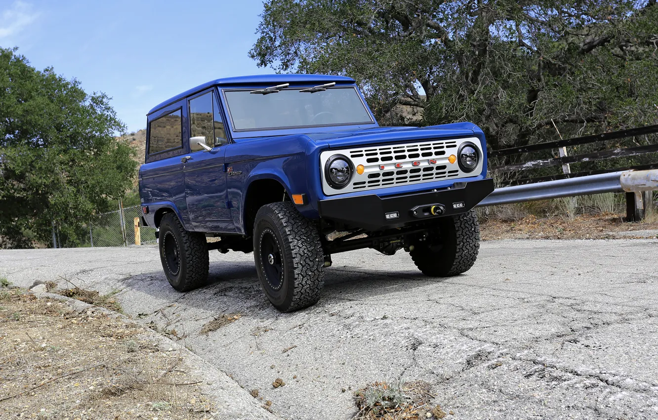 Photo wallpaper blue, Ford, 2012, Bronco, ICON BR