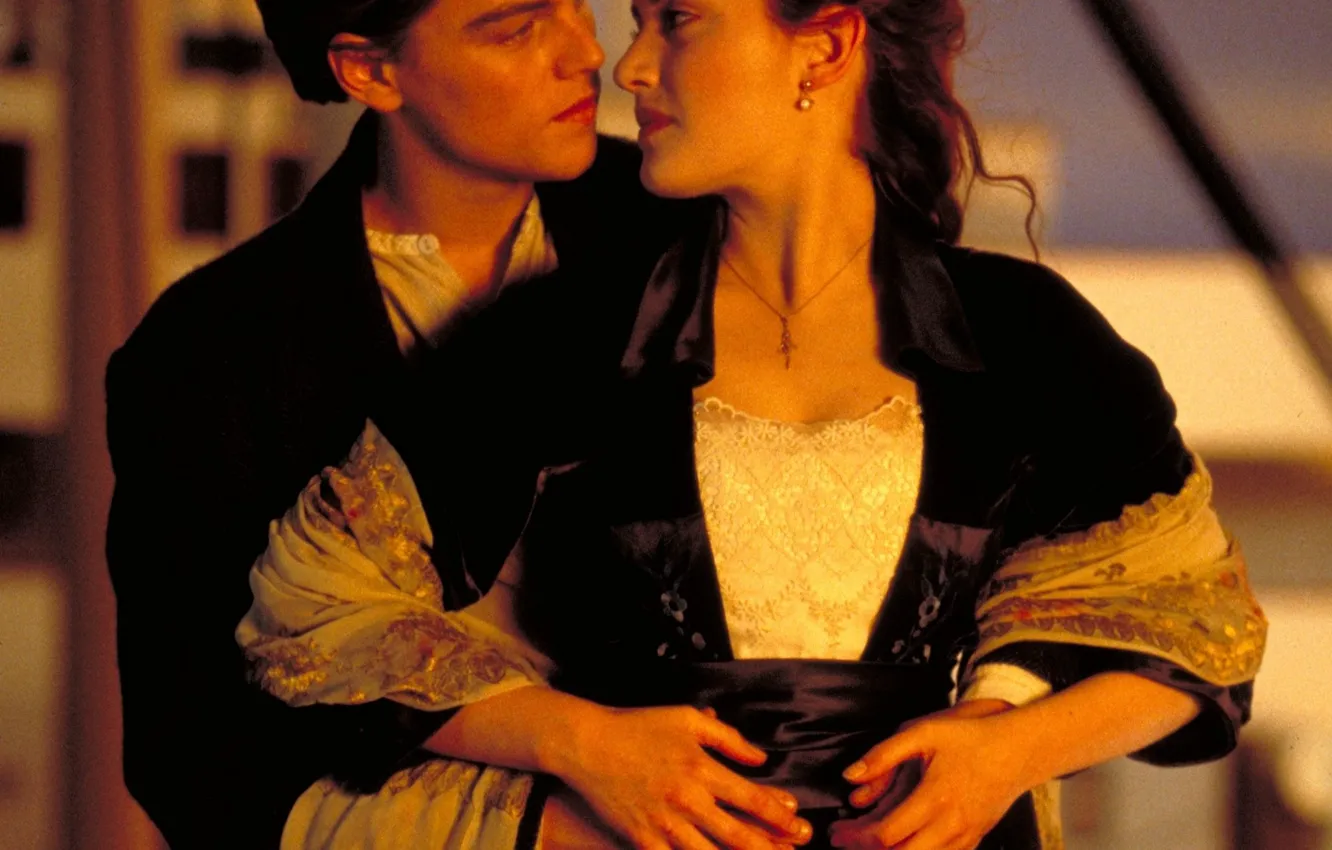 Photo wallpaper Titanic, Leonardo DiCaprio, Kate Winslet