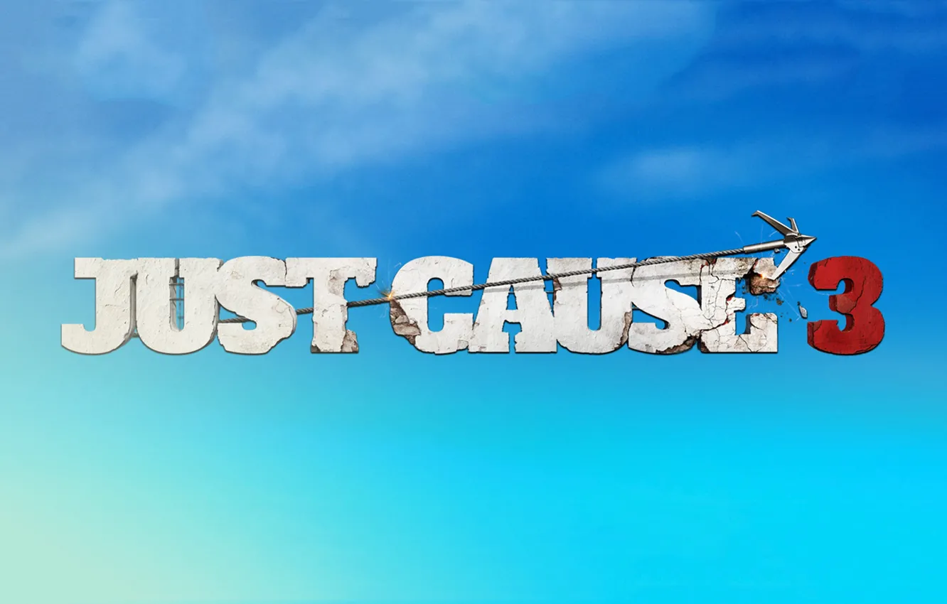 Photo wallpaper cat, the sky, letters, the game, three, hook, just cause 3