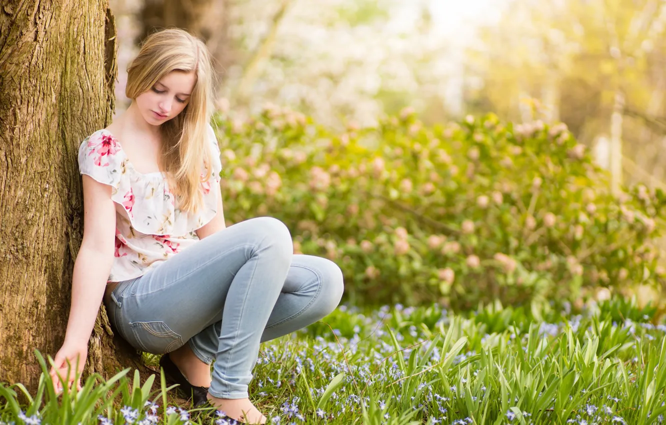 Photo wallpaper girl, sweetheart, model, bright, blonde, cool, gentle, beautiful