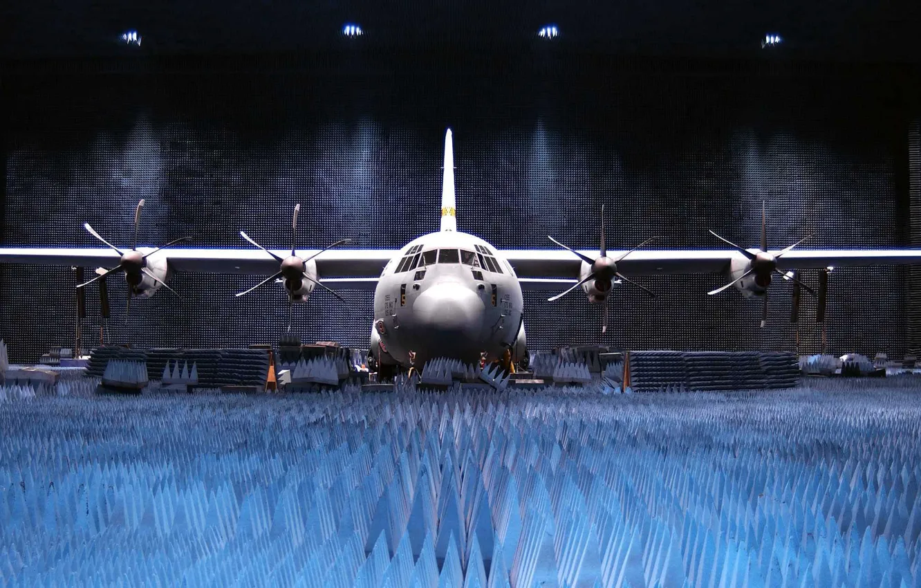 Photo wallpaper the plane, military transport, Lockheed Martin, Super Hercules, C-130J, testing