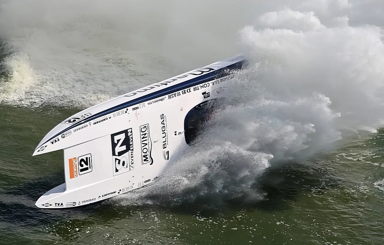 Photo wallpaper race, boat, speed