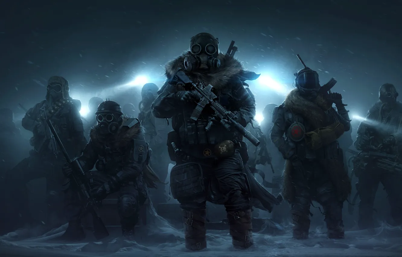Photo wallpaper snow, weapons, the game, game, RPG, Wasteland, Heath, Wasteland 3