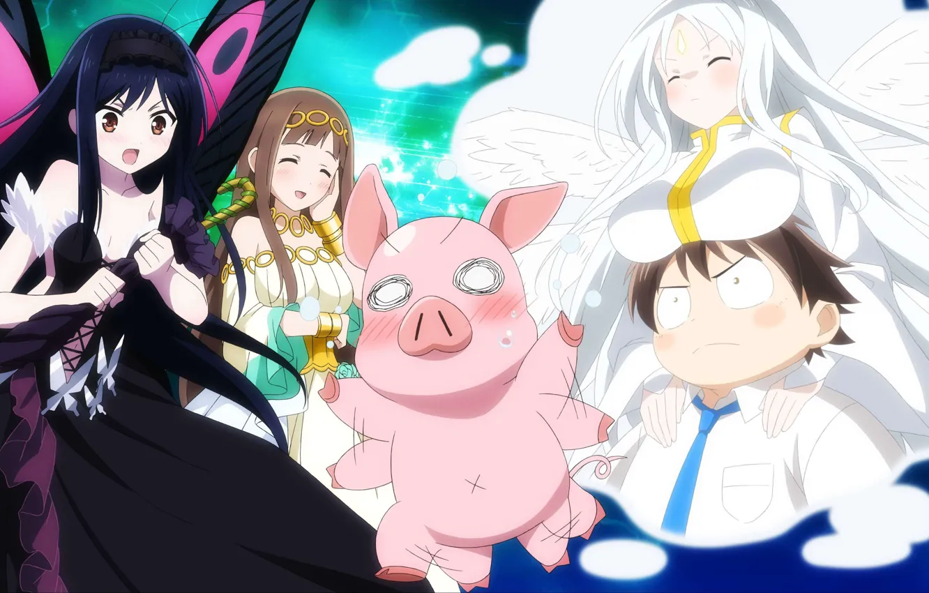 Photo wallpaper game, mecha, anime, pretty, brunette, queen, asian, manga