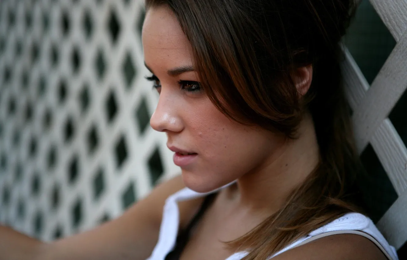 Photo wallpaper girl, face, model, cute