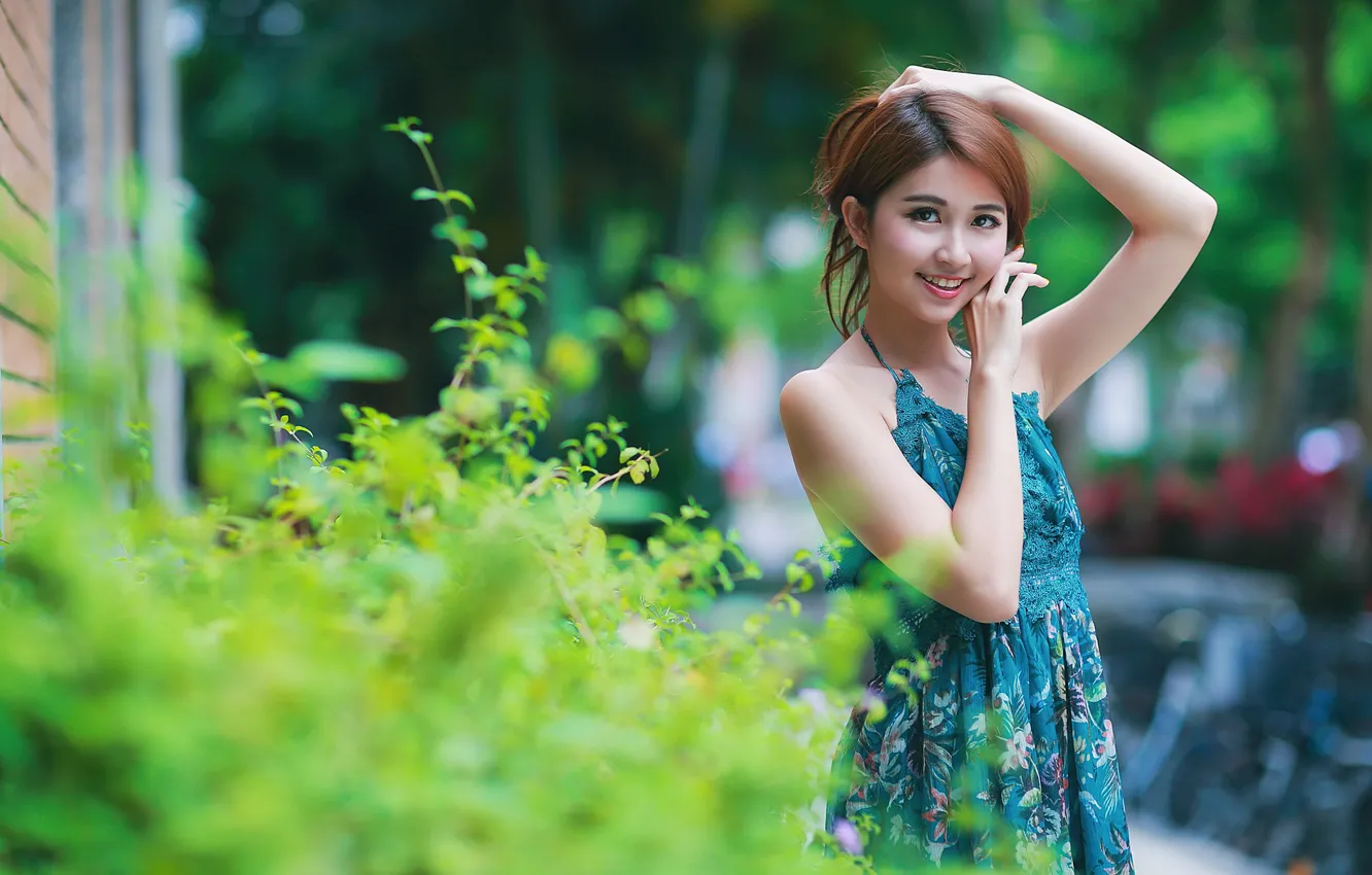 Photo wallpaper girl, Asian, cutie