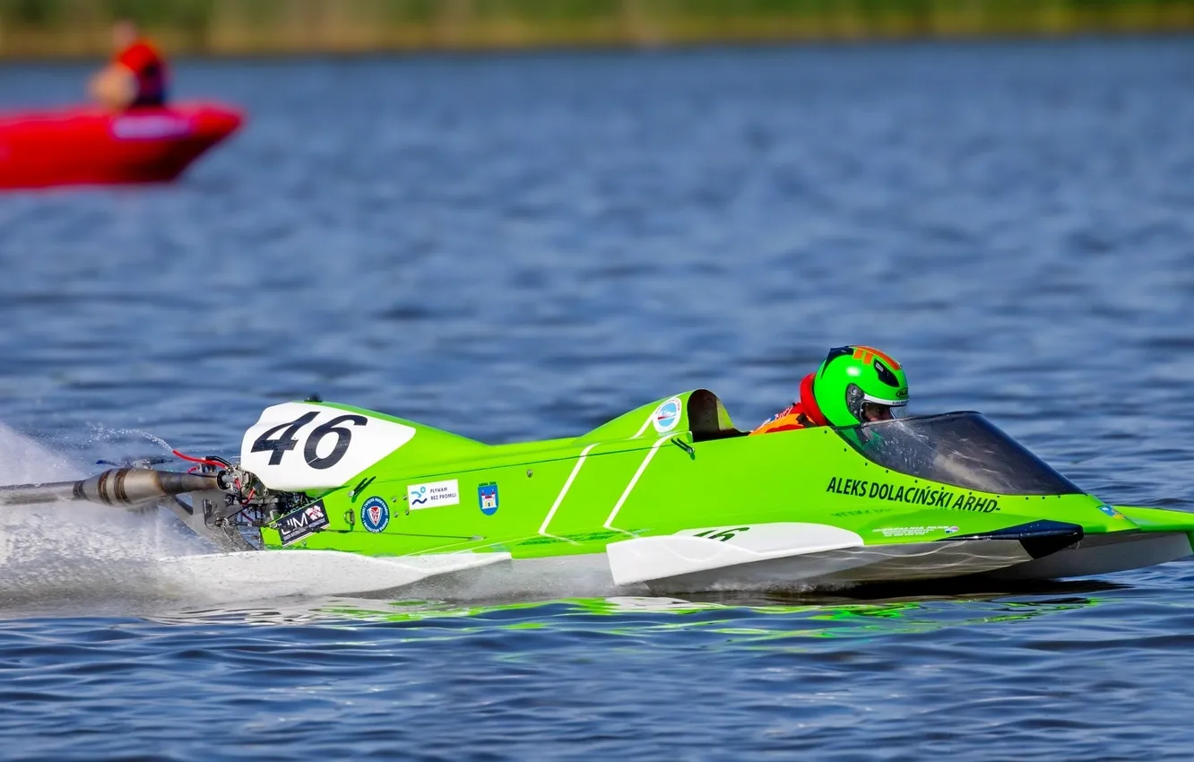 Photo wallpaper race, boat, speed