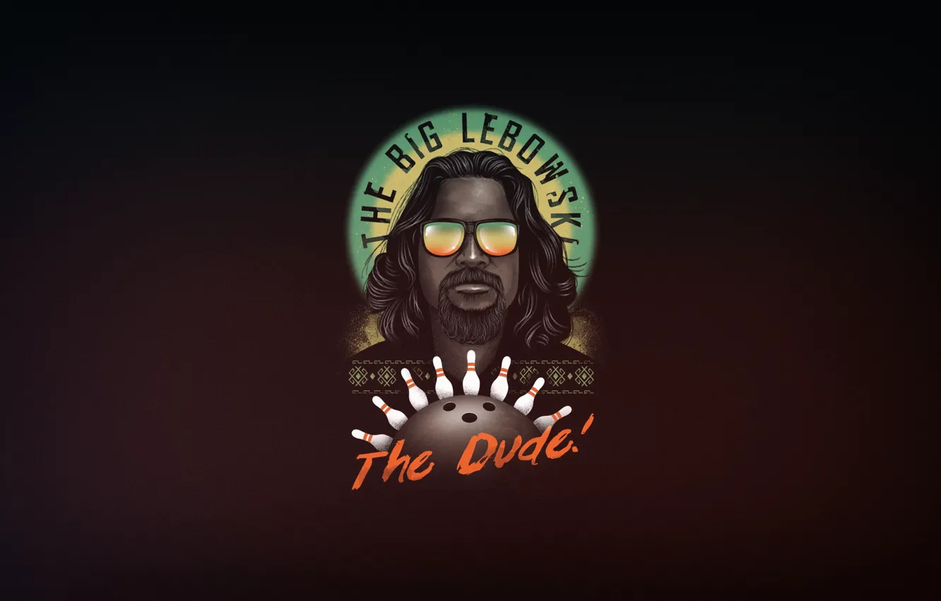 Photo wallpaper background, minimalism, art, The Big Lebowski, The Big Lebowski, The Dude, by Vincenttrinidad, Vincenttrinidad