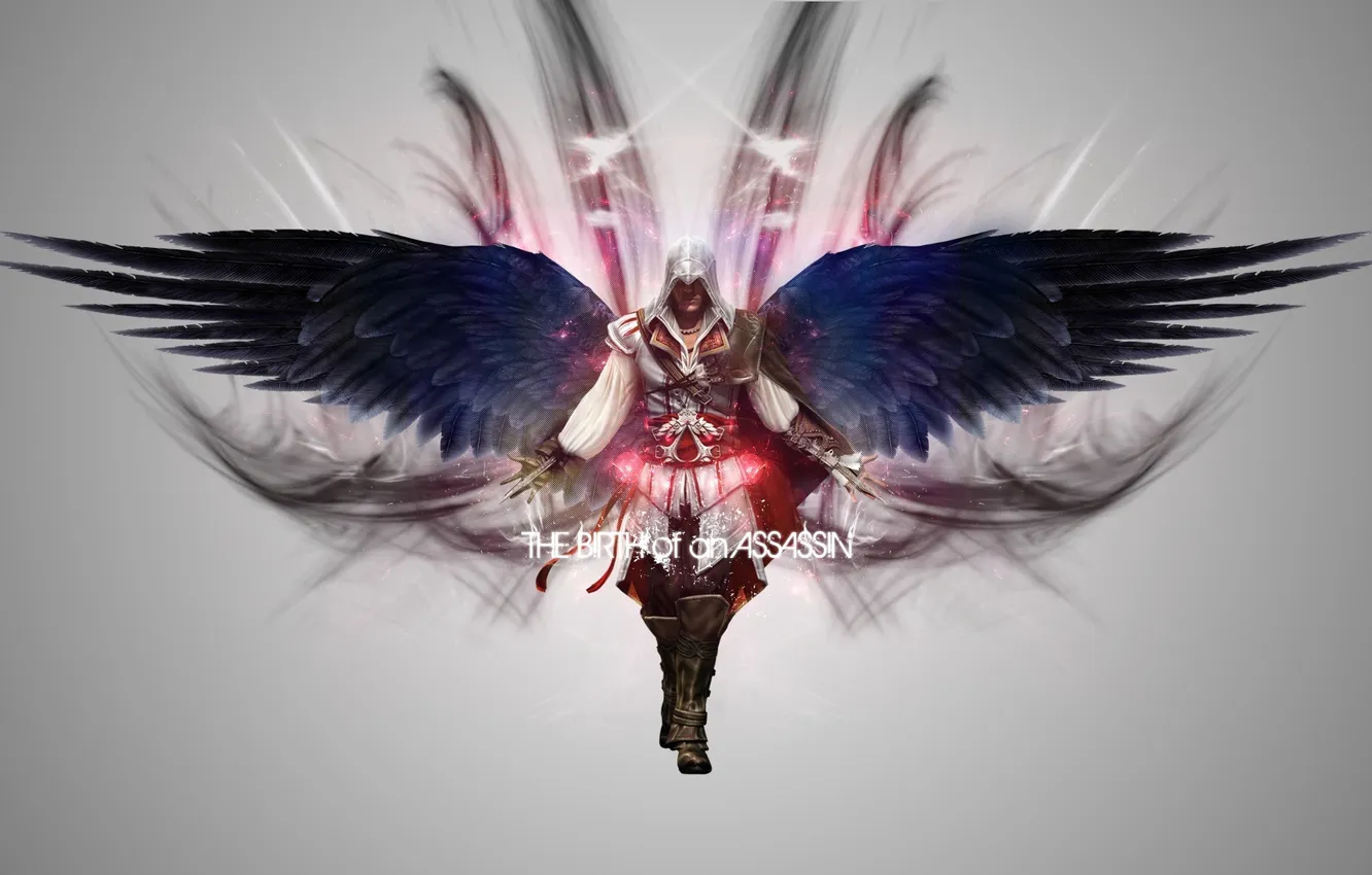 Photo wallpaper wings, killer, Ezio Auditore, assassins creed II