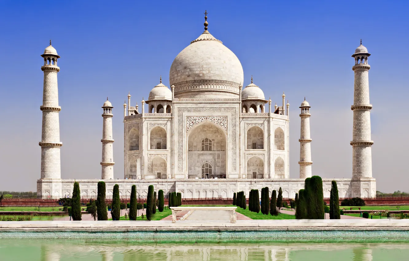 Photo wallpaper castle, India, monument, temple, Taj Mahal, The Taj Mahal, Agra, India