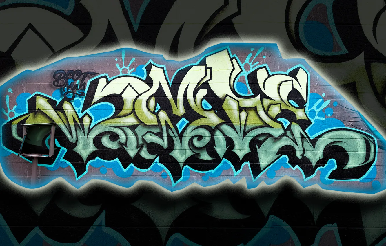 Photo wallpaper graffiti, art, paint