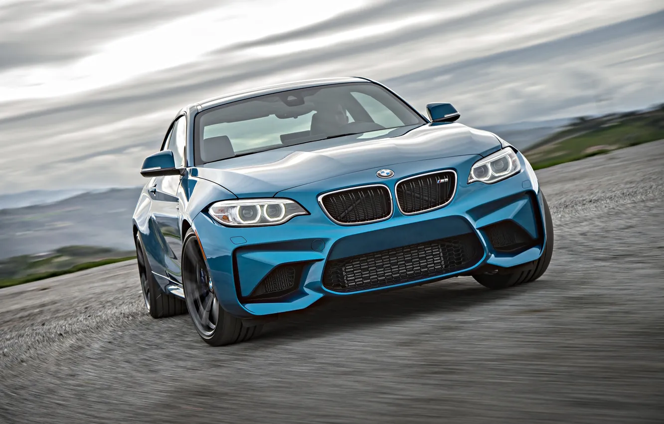 Photo wallpaper BMW, coupe, BMW, blue, Coupe, F87