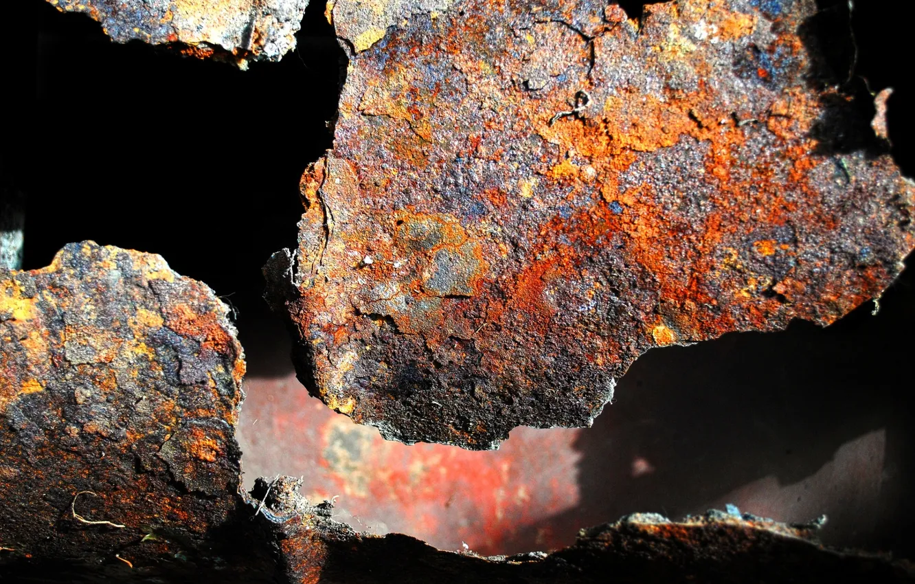 Photo wallpaper metal, background, rust