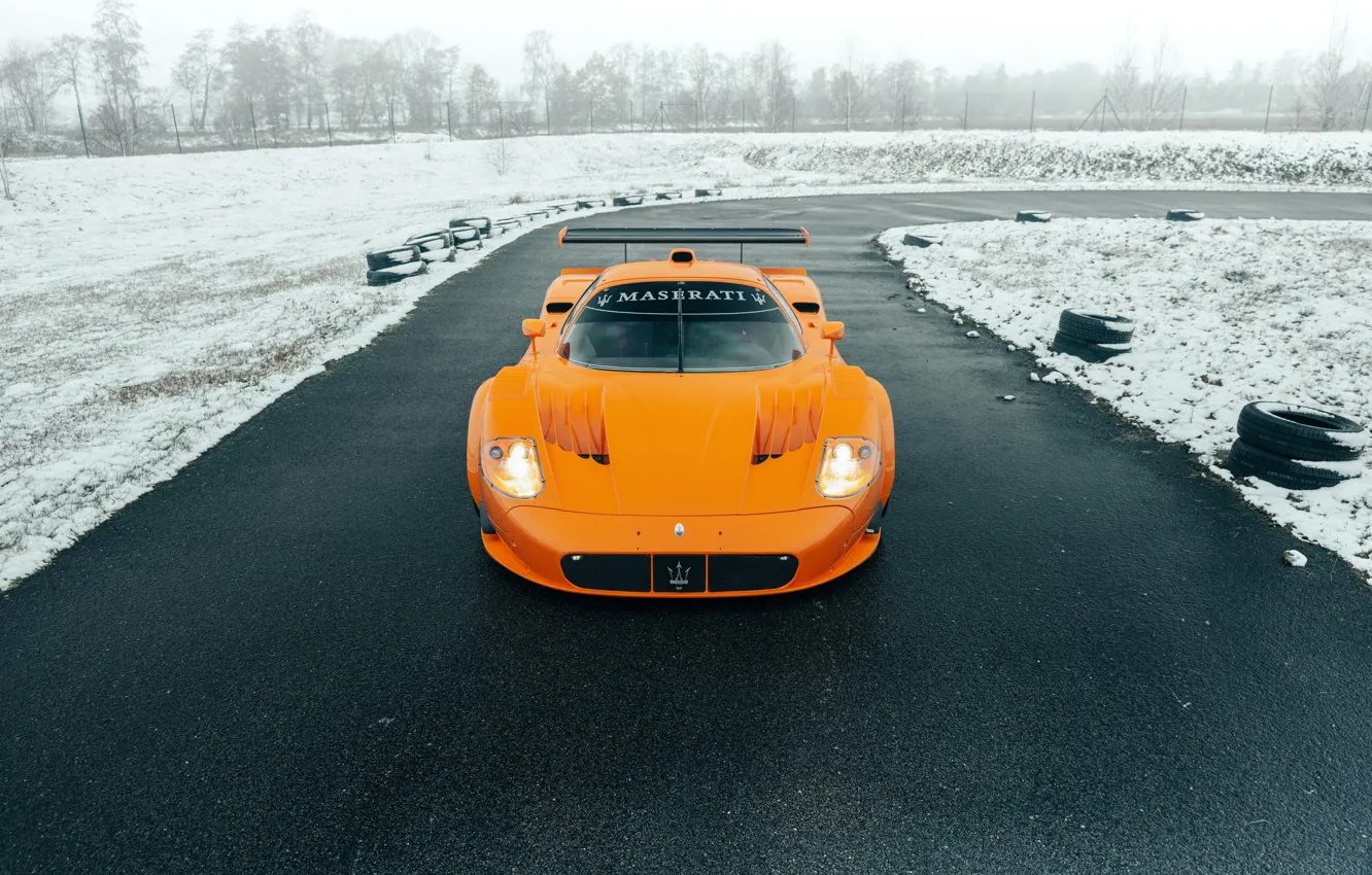 Photo wallpaper Maserati, MC12, front view, Maserati MC12 Corsa