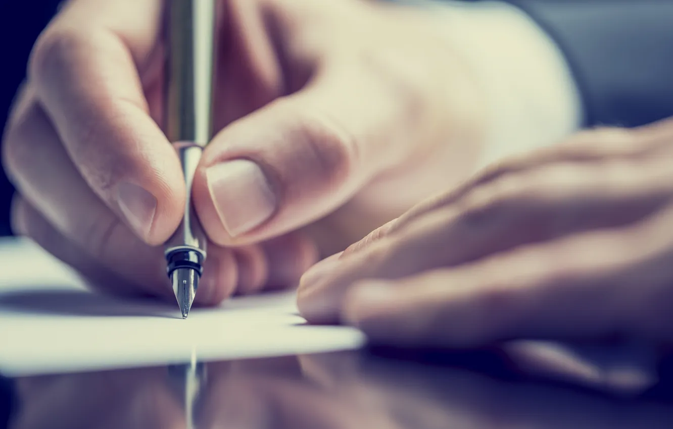 Photo wallpaper paper, writing, fingers