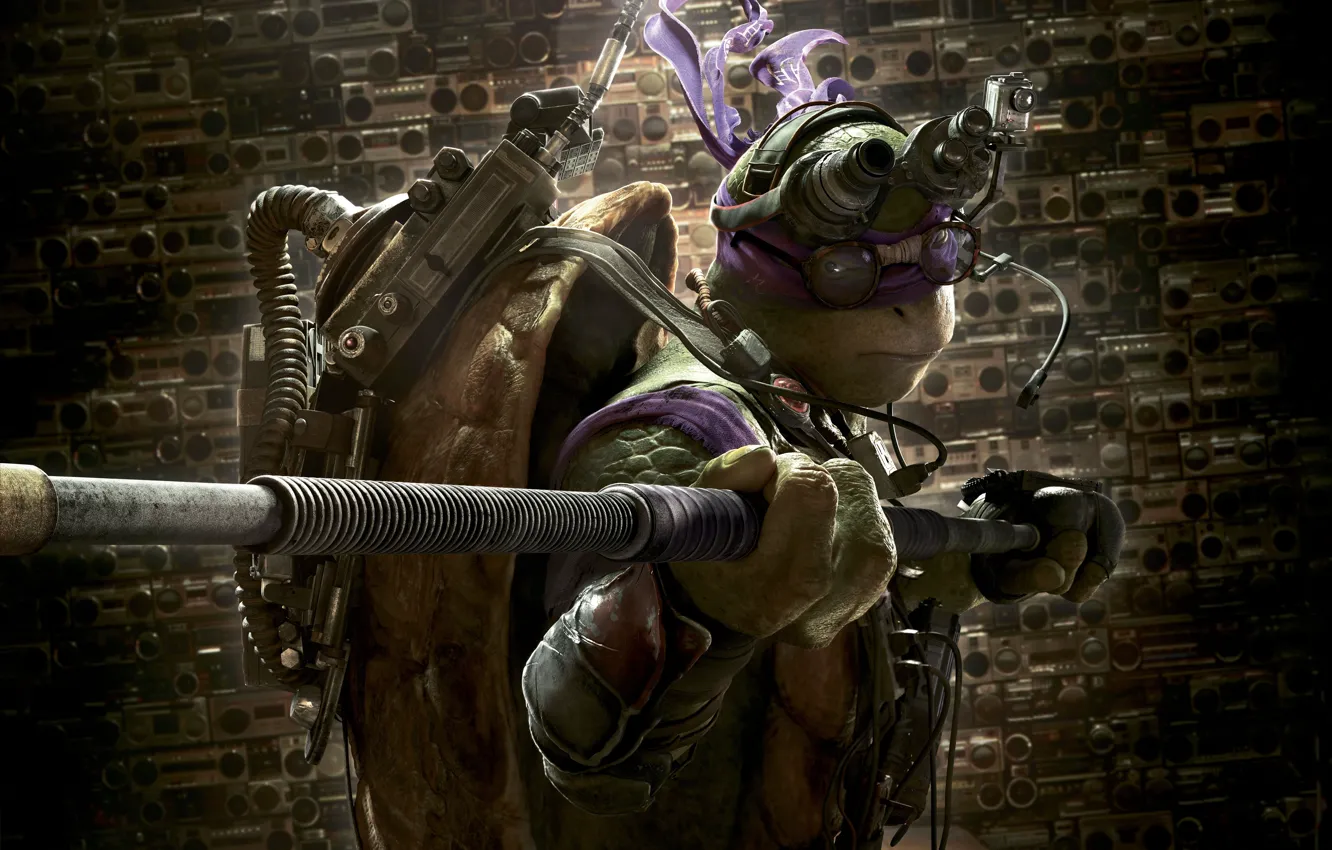 Photo wallpaper green, Action, fantasy, with, TMNT, Donatello, sci-fi, movie