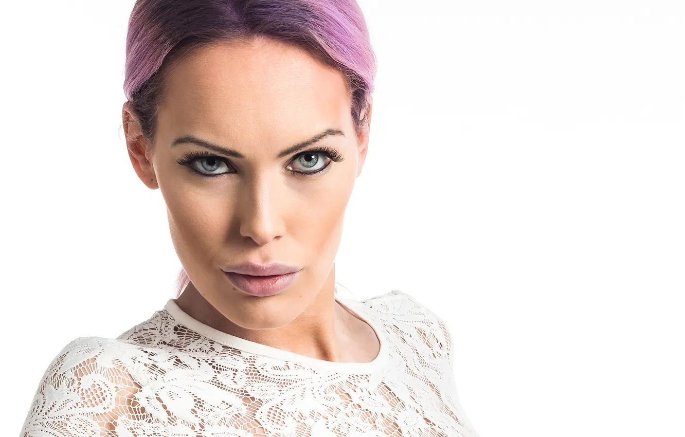 Photo wallpaper blue eyes, model, look, Peter Nyström