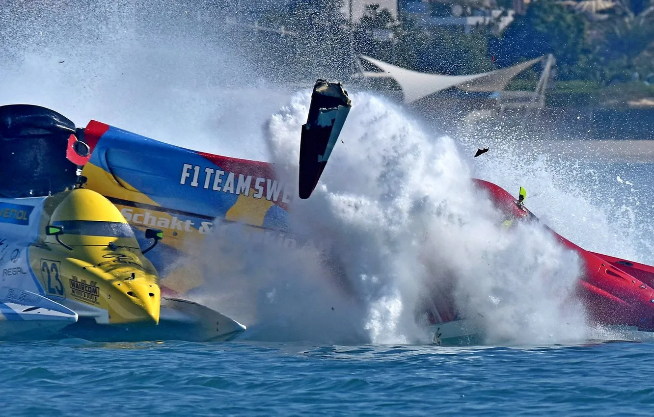 Photo wallpaper race, boat, speed