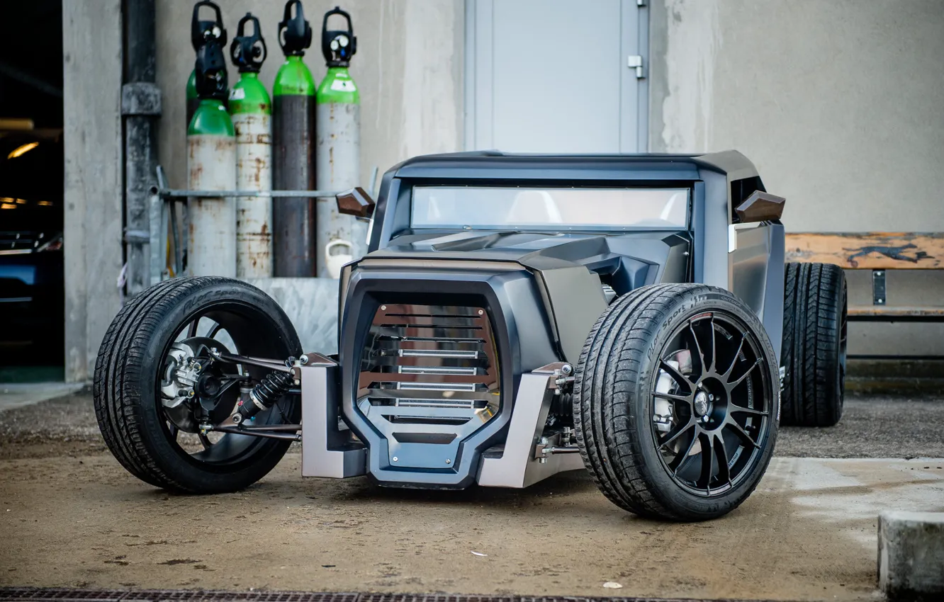 Photo wallpaper lawn, track, Hot Rod, eight, Balon, Sbarro