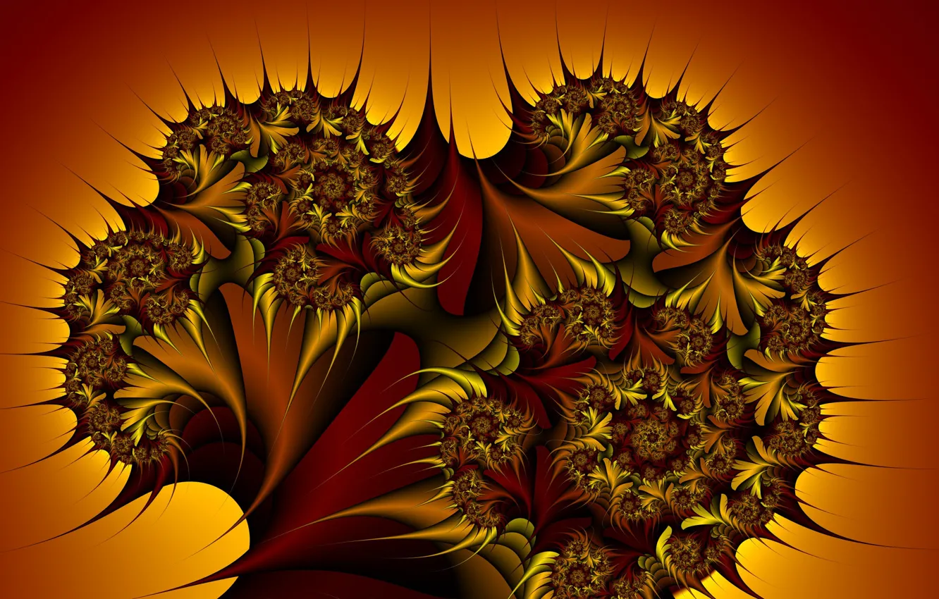 Photo wallpaper pattern, paint, fractal