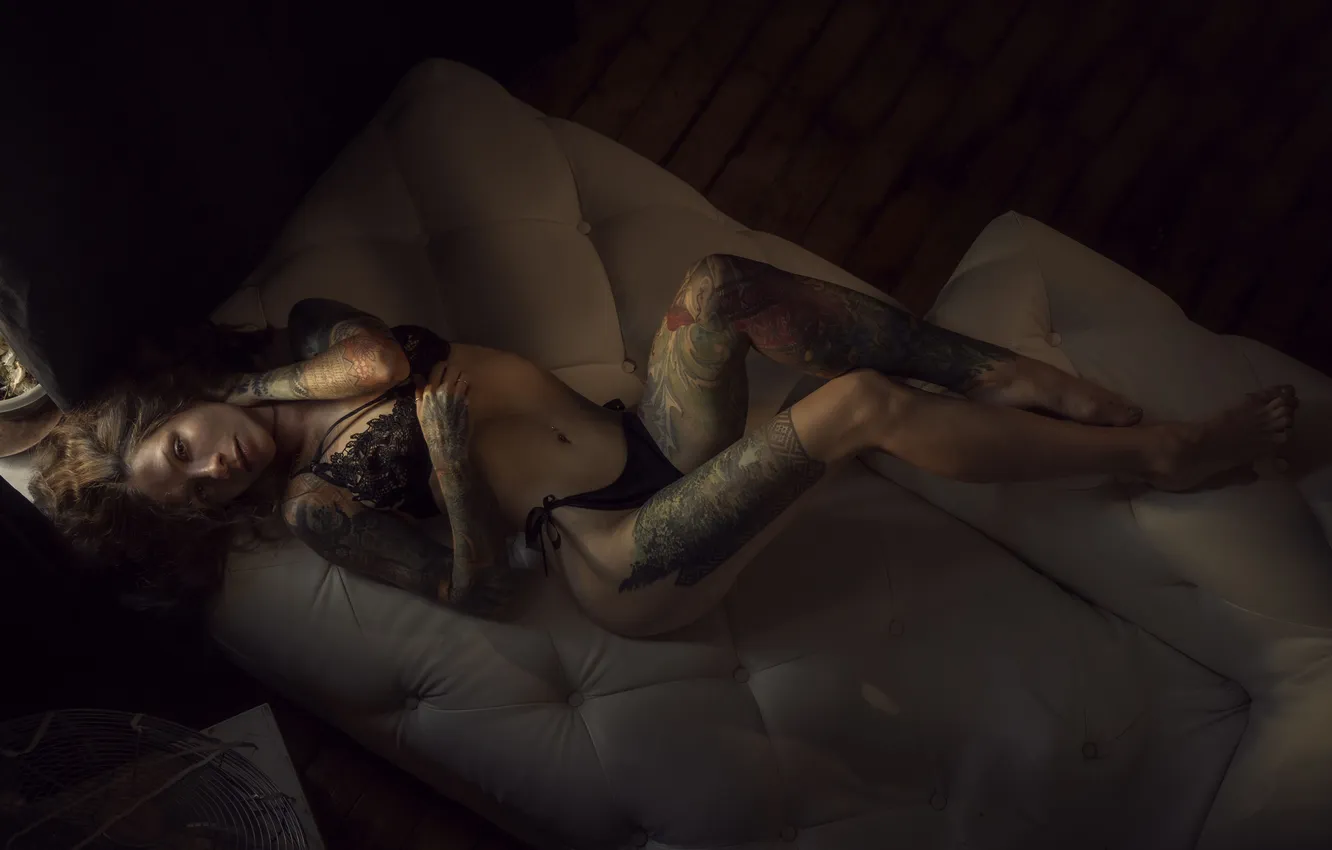 Photo wallpaper tattoo, Yanina, Dmitry Chernov