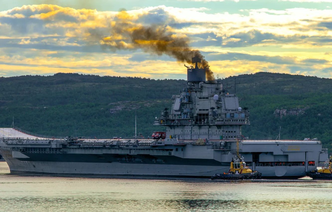 Photo wallpaper cruiser, The Northern Fleet, Admiral Kuznetsov, carrier