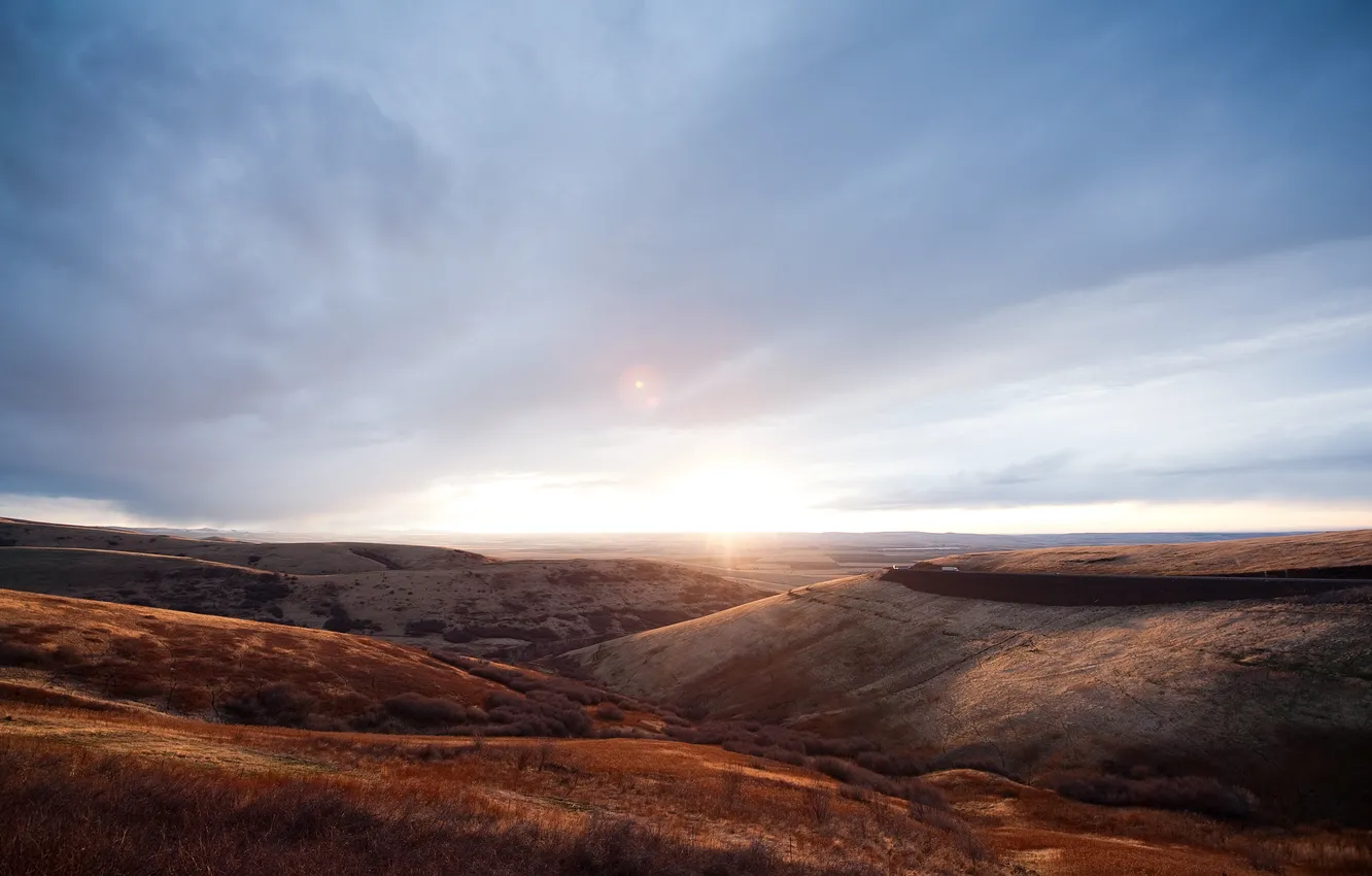 Photo wallpaper nature, hills, Oregon, USA, oregon hills