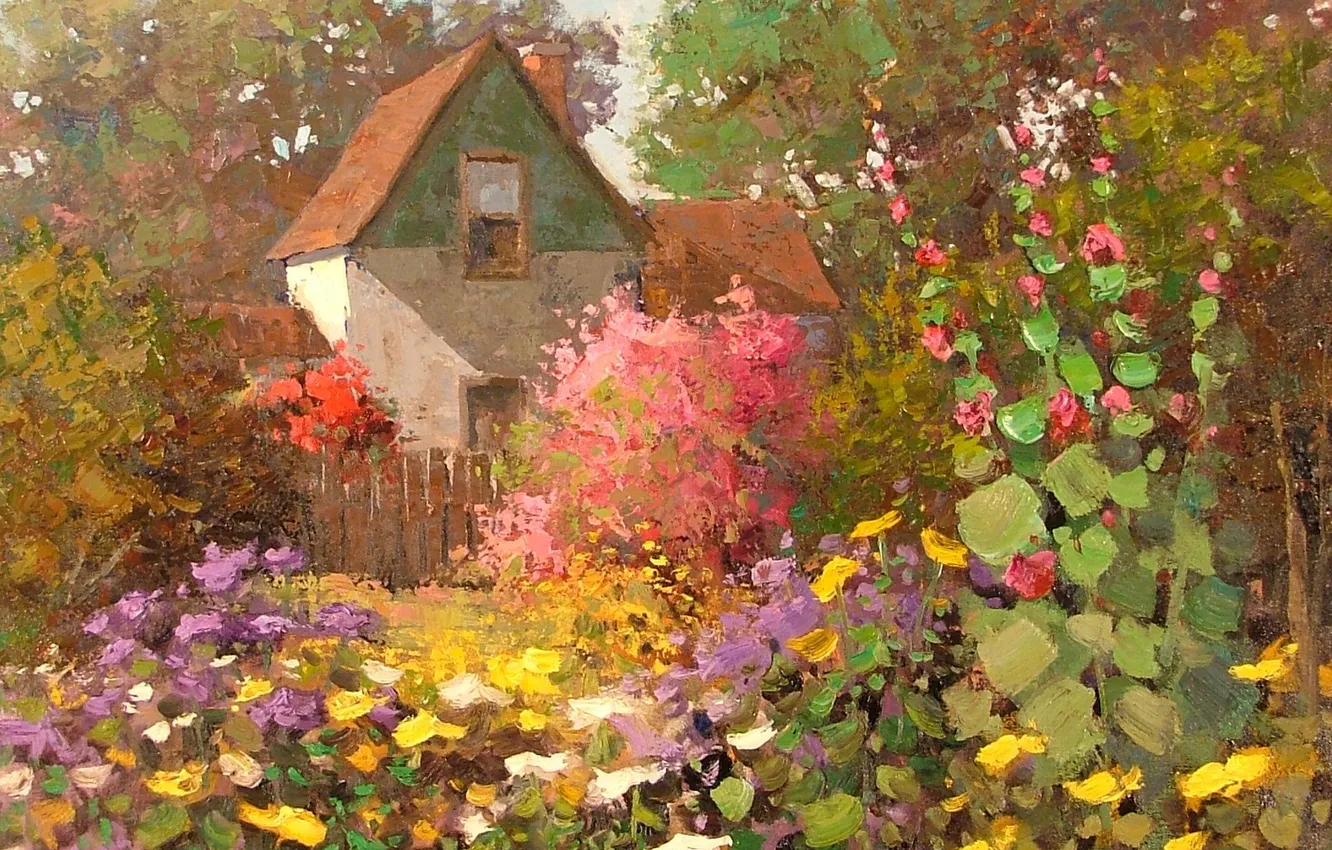 Photo wallpaper art, Sean Wallis, Home Among The Garden