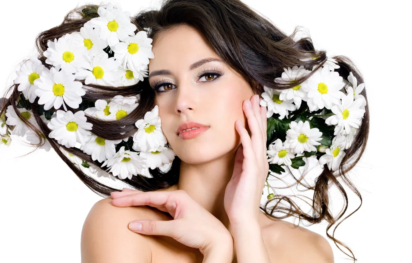 Photo wallpaper girl, women, face