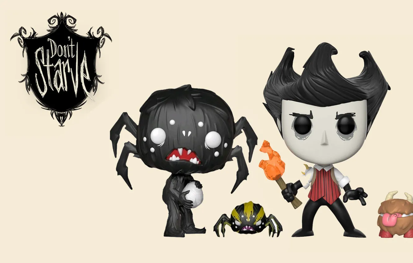Photo wallpaper the game, figures, Wilson, Don't Starve, Wilson P. Higgsbury, Webber