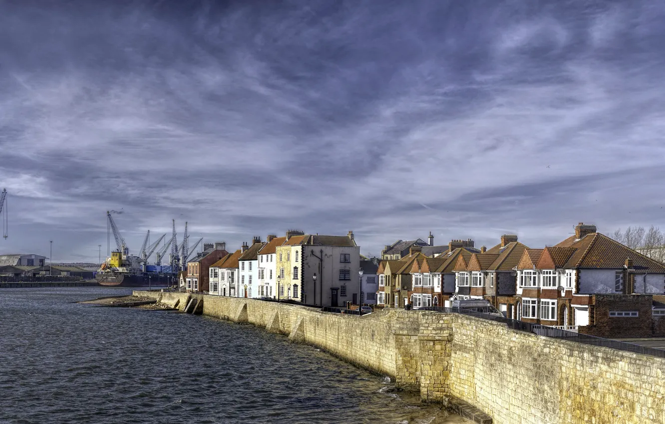 Photo wallpaper Hartlepool, Town Wall, Headland